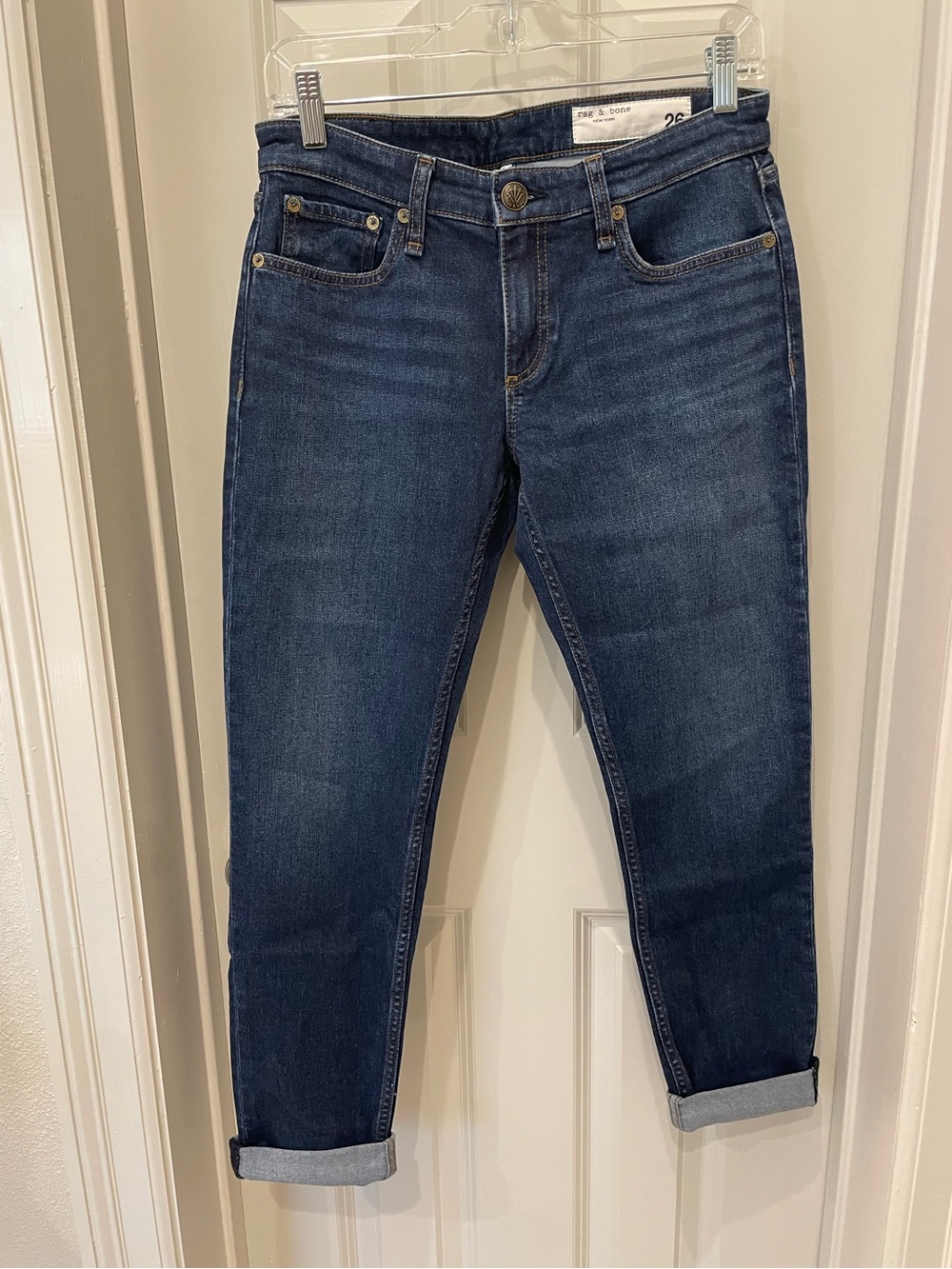 rag & bone Slim Dark Indigo Women's Jeans